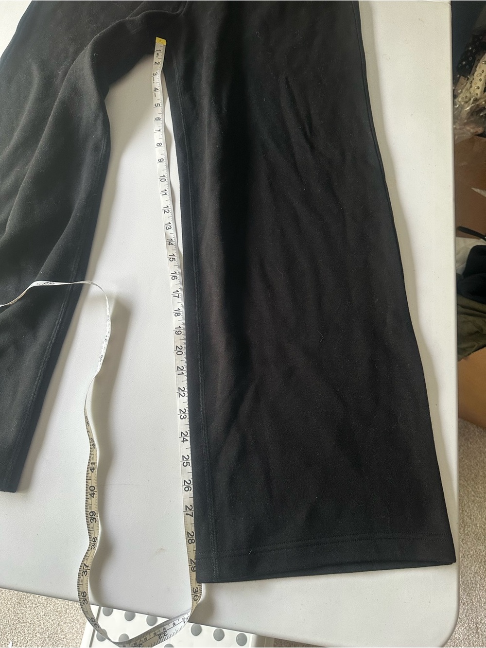 SKIMS Cotton Fleece Classic Straight Leg Pant Onyx Size L NWT - Picture 12 of 12